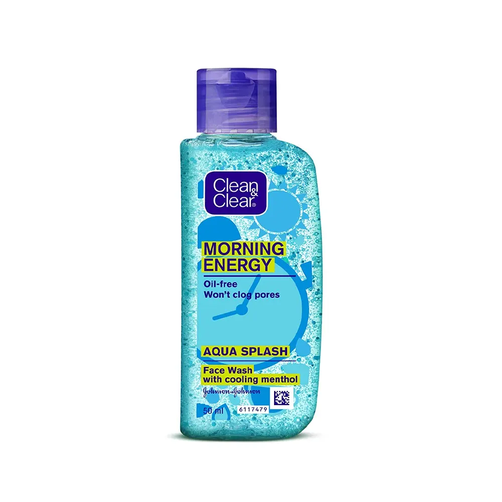 Johnson And Johnson Morning Energy Aqua Splash Face Wash With Cooling Menthol 50Ml