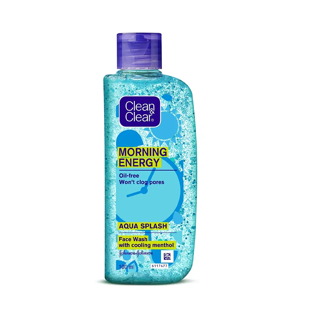 Johnson And Johnson Morning Energy Aqua Splash Face Wash With Cooling Menthol 100Ml