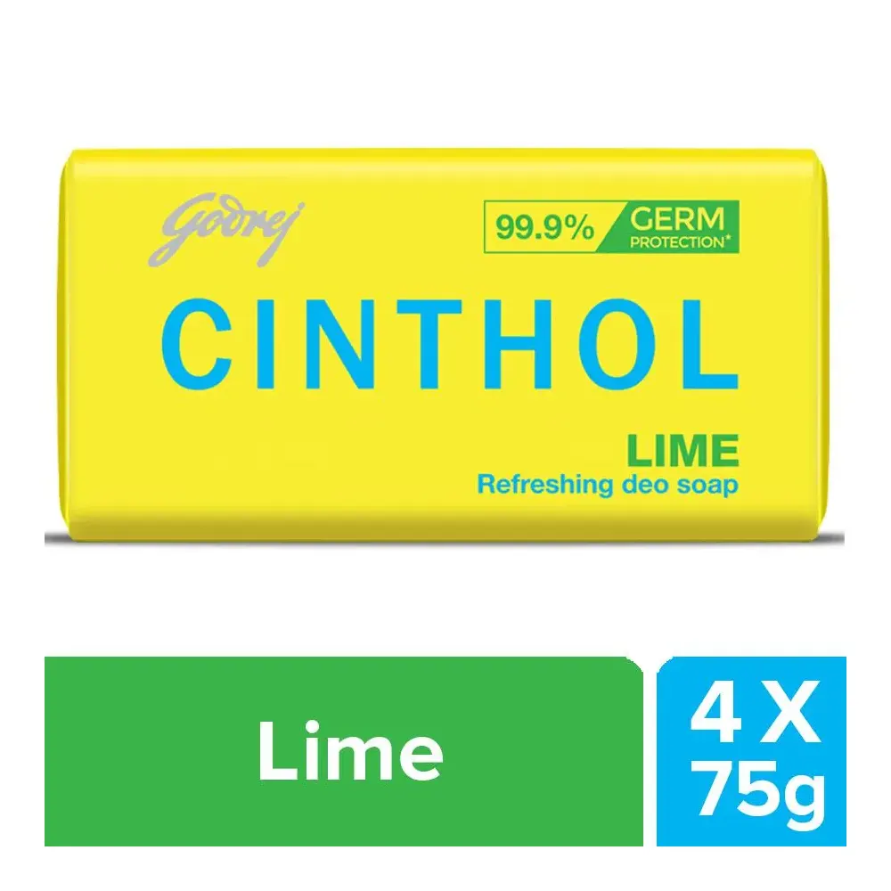 Godrej Cinthol Lime Refreshing Deo Soap 4Nx75G