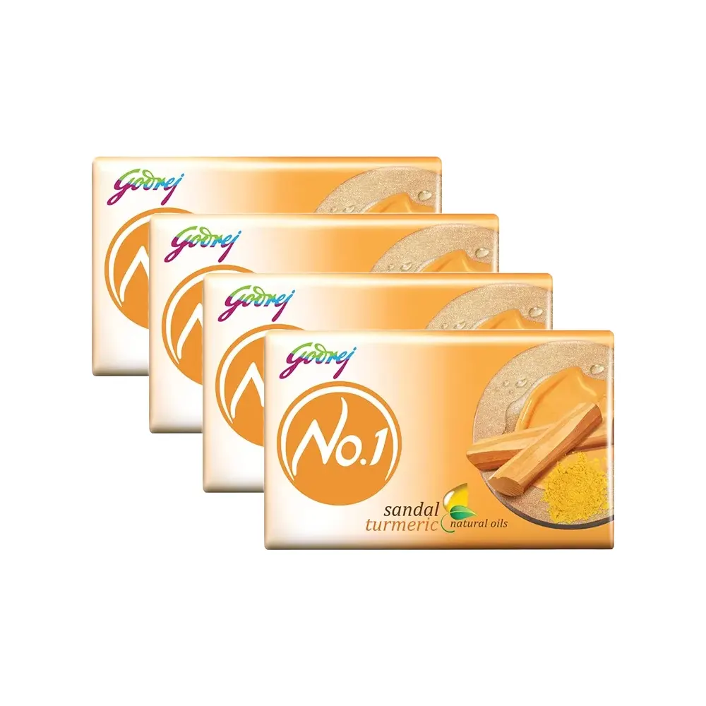 Godrej No.1 Sandal Turmeric Soap 4X63G