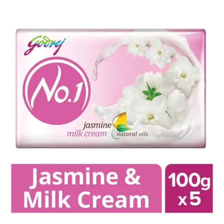 GODREJ NO 1 JASMINE MILK CREAM SOAP 5N * 100G