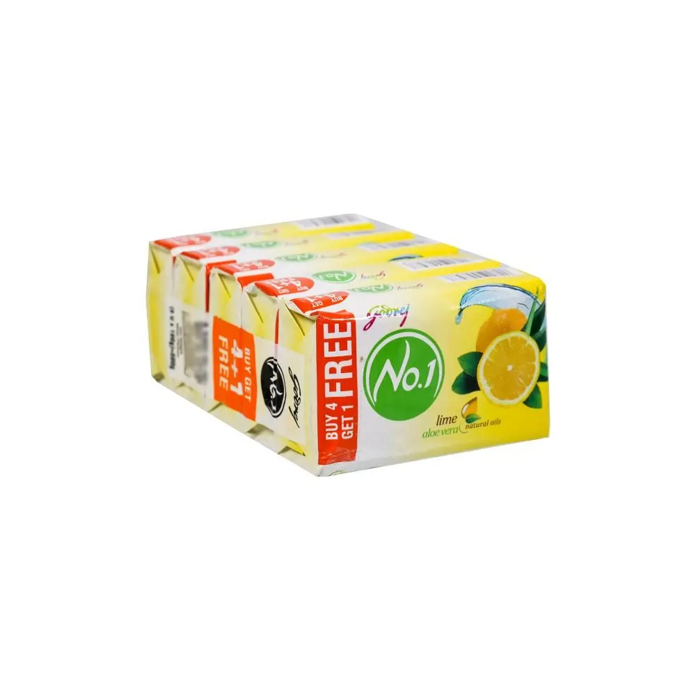 Godrej No.1 Lime Aloe Vera Soap 5X100G