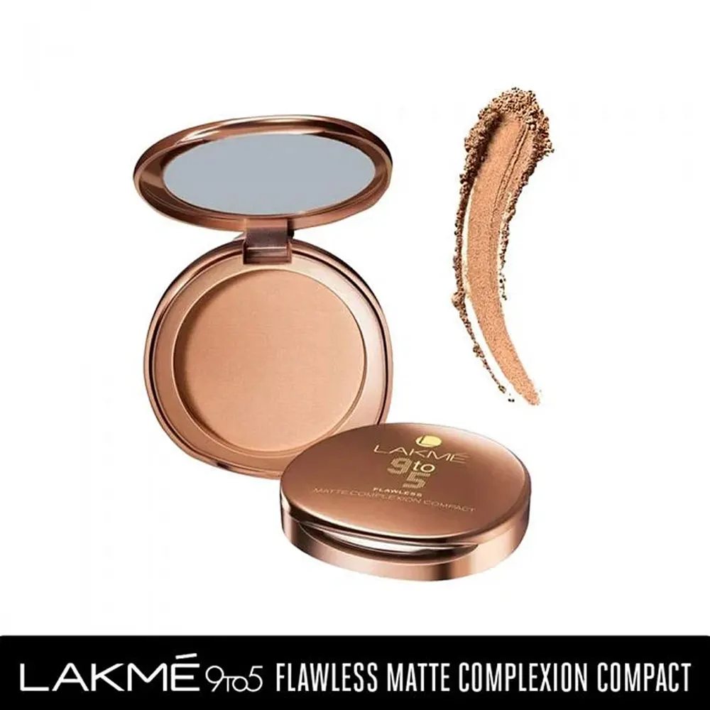 Lakme 9 To 5 Flawless Matte Complexion Compact Almond Matte 8G