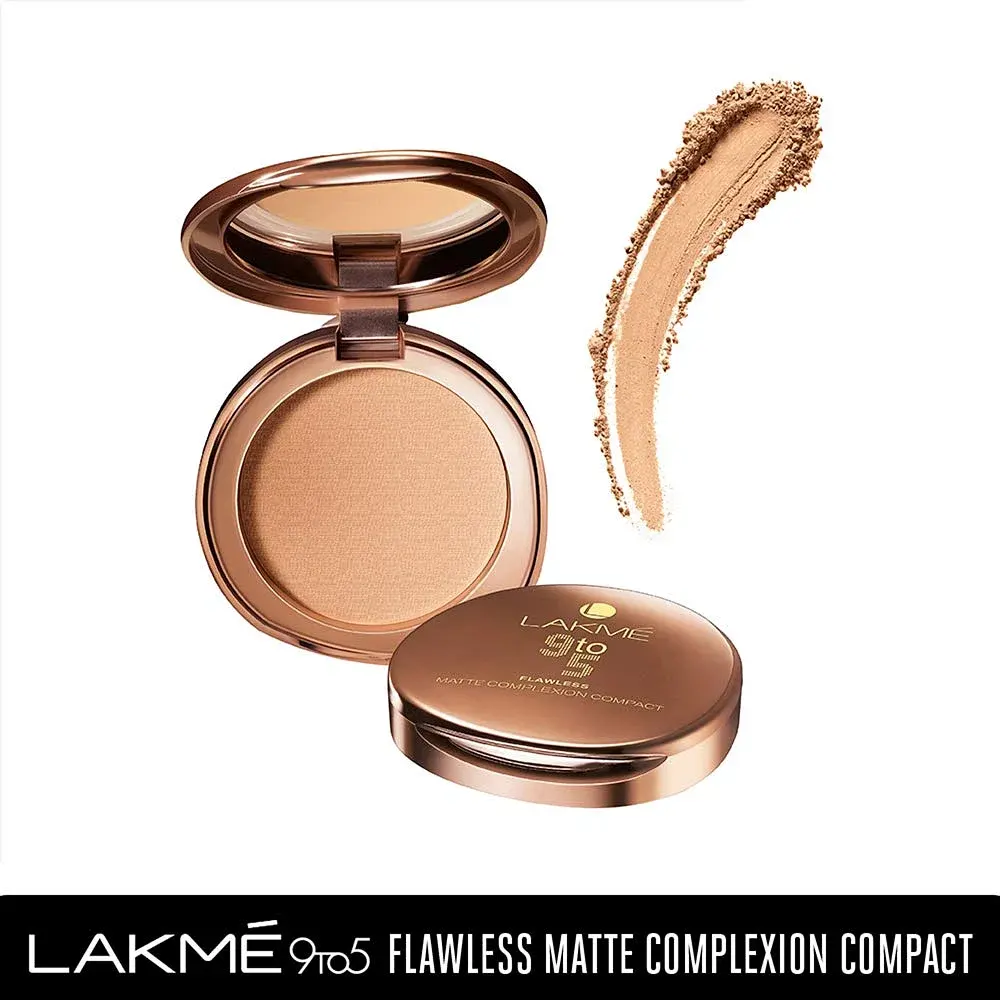 Lakme 9 To 5 Flawless Matte Complexion Compact Apricot Matte 8G