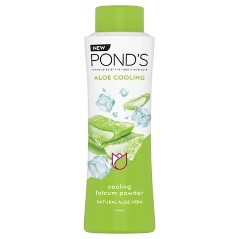 Pond'S Aloe Cooling Talcum Powder Natural Aloe Vera 180G