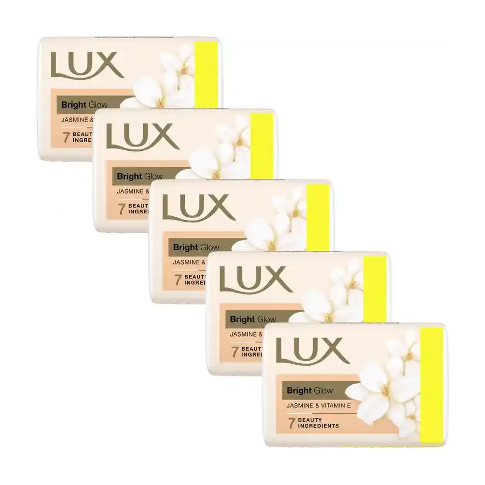Lux Advanced Flaw- Less Glow Jasmine Vitamin C + E Bathing Bar 5 X 100G