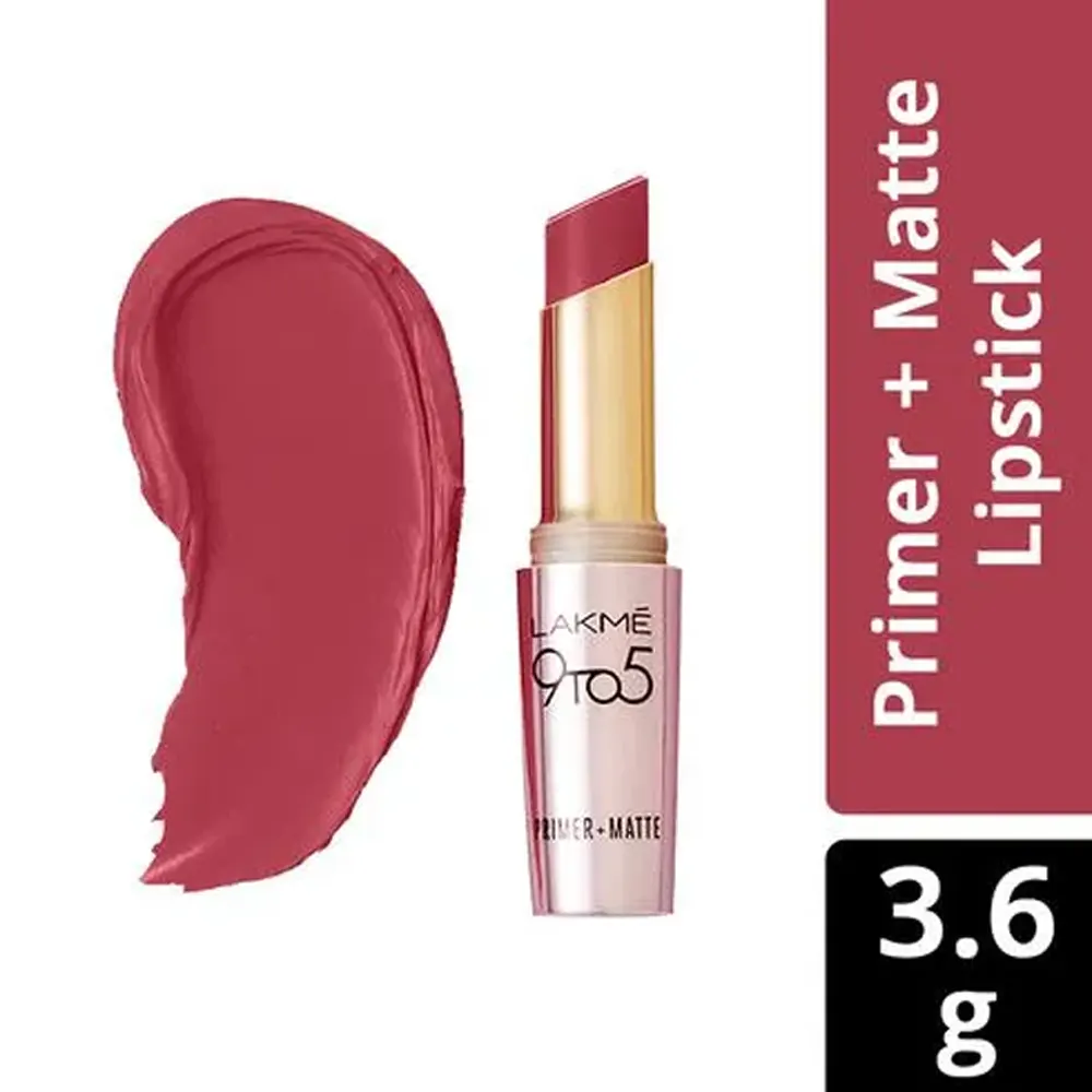 Lakme 9 To 5 Primer + Matte Lipstick Mp7 Rosy Sunday 3.6G