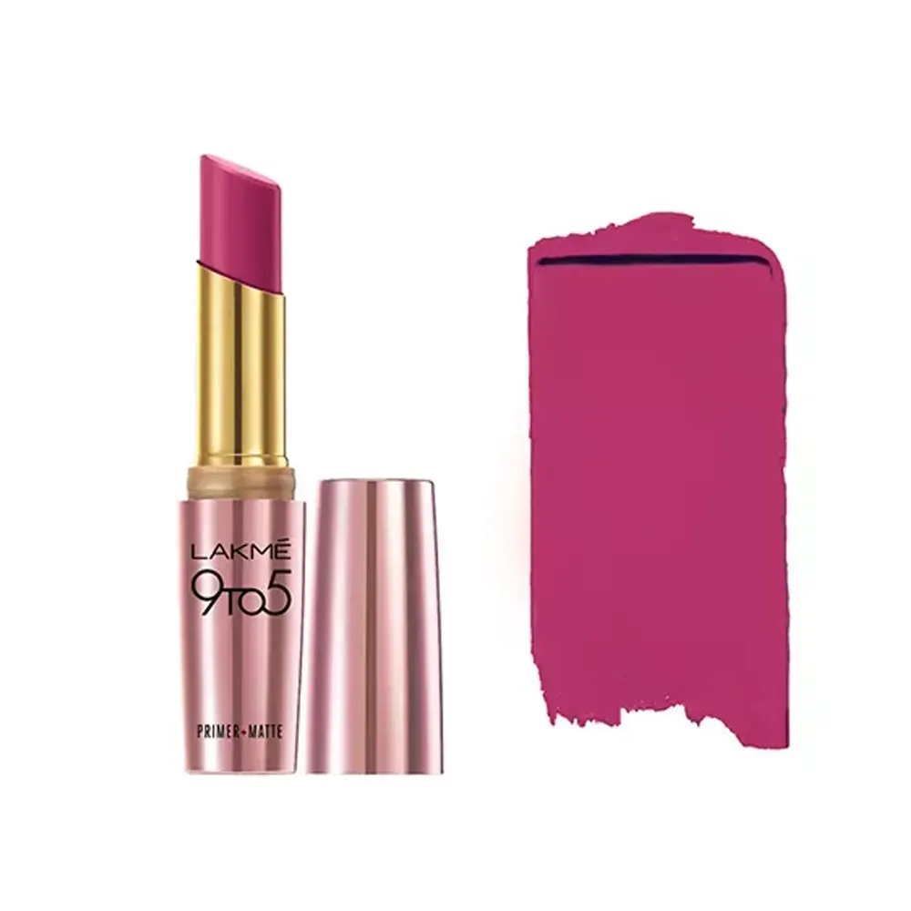 Lakme 9 To 5 Primer + Matte Lipstick Mp18 Plum Pick 3.6G