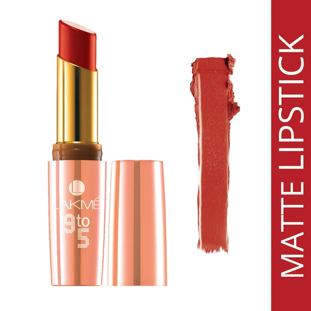 Lakme 9 To 5 Primer + Matte Lipstick Mr1 Red Coat 3.6G