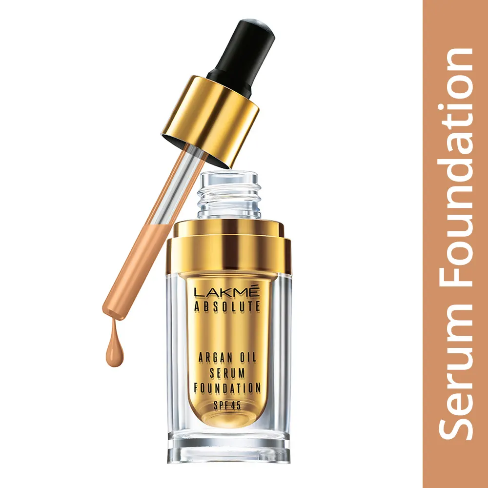 Lakme Absolute Argan Oil Serum Foundation 03 Silky Golden 15Ml