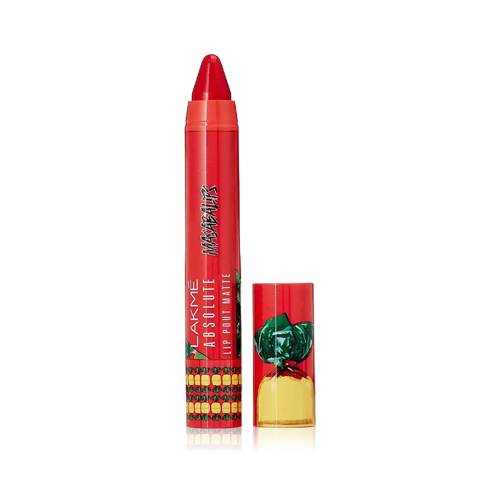 Lakme Absolute Lip Pout Matte Masaba Lips Cherry Bite 3.7G