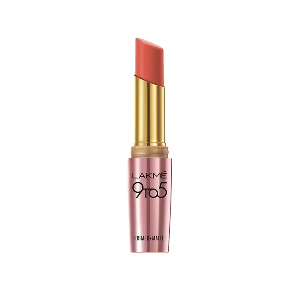 Lakme 9 To 5 Primer + Matte Lipstick Mr24 Coral Date 3.6G