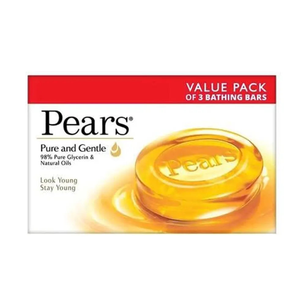 Pears Pure And Gentle Bathing Bar 375G