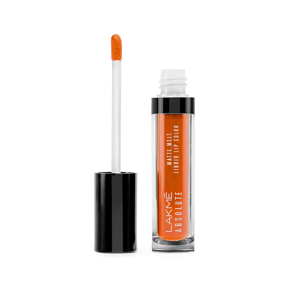 Lakme Absolute Matte Melt Liquid Lip Color 01 Crazy Tangerine 6Ml