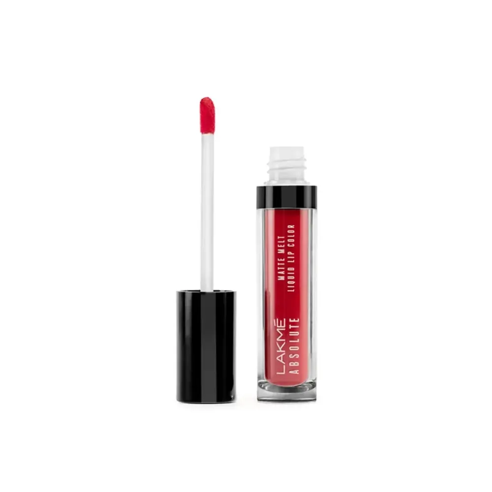 Lakme Absolute Matte Melt Liquid Lip Color 02 Firestarter Red 6Ml