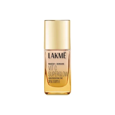 LAKME MAKEUP + SKINCARE VIT C SUPER GLOW SKIN PERFECTING TINT C100 COOL IVORY 3% VITAMIN C COMPLEX 25ML