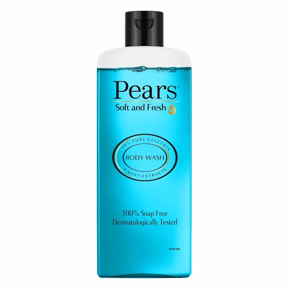 Pears Soft And Fresh 98% Pure Glycerin And Mint Extracts Body Wash 250Ml