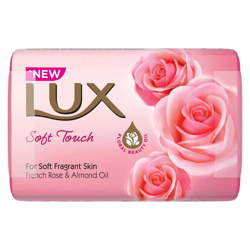 Lux Soft Touch For Soft Fragrant Skin French Rose And Almond Oil 5X100G