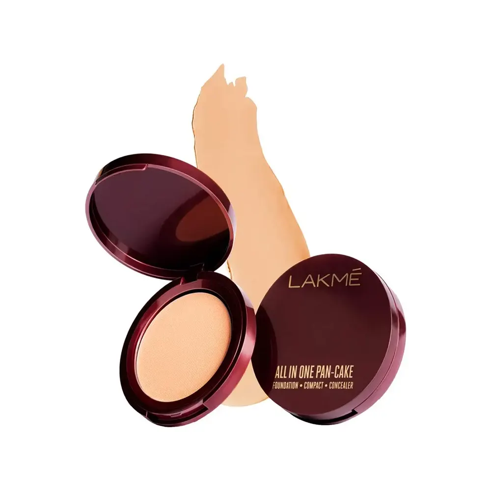 Lakme All In One Pan-Cake Natural For Fair To Wheatish Skin 8G