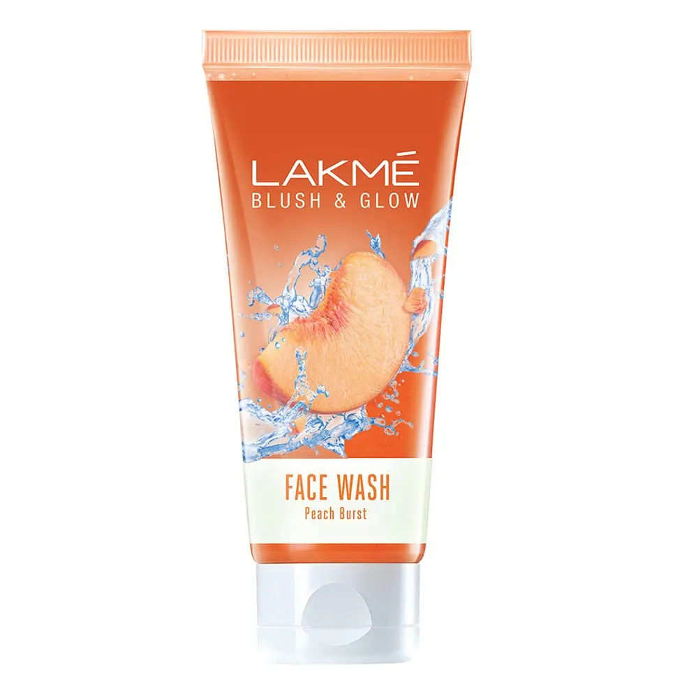 Lakme Blush And Glow Face Wash Peach Burst 100G