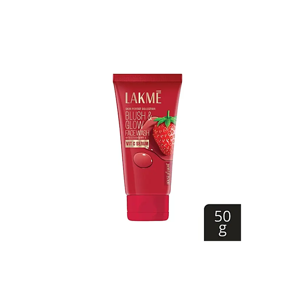 Lakme Blush And Glow Face Wash Strawberry Blast 50G