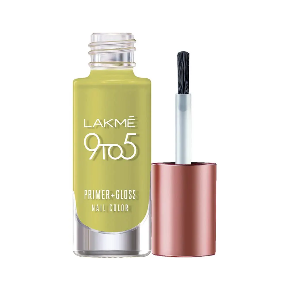Lakme 9 To 5 Primer + Gloss Nail Color Lime Treat 6Ml