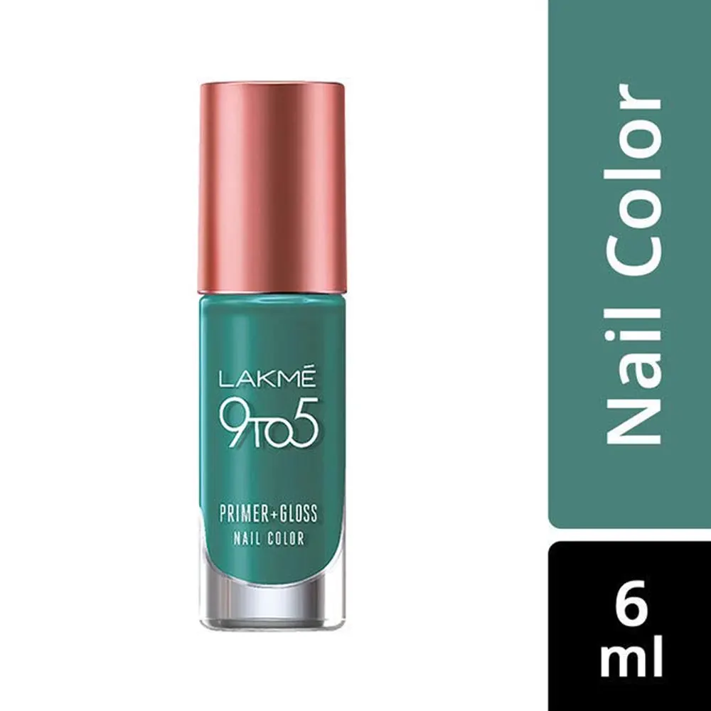 Lakme 9 To 5 Primer + Gloss Nail Color Tea Deal 6Ml