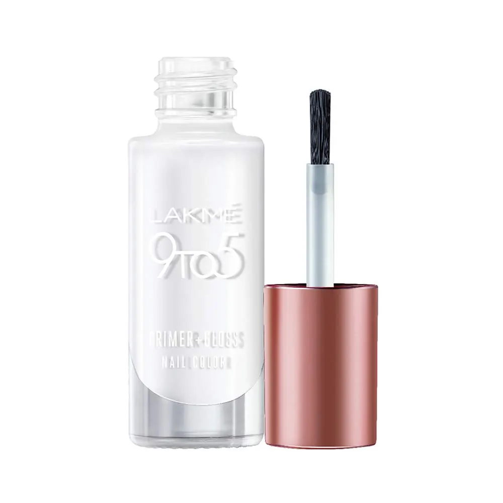 Lakme 9 To 5 Primer + Gloss Nail Color Top Coat 6Ml