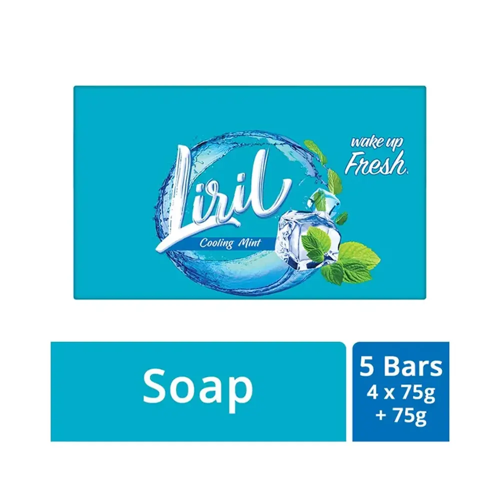 Liril Cooling Mint Wake Up Fresh! 4X75G + 75G Free