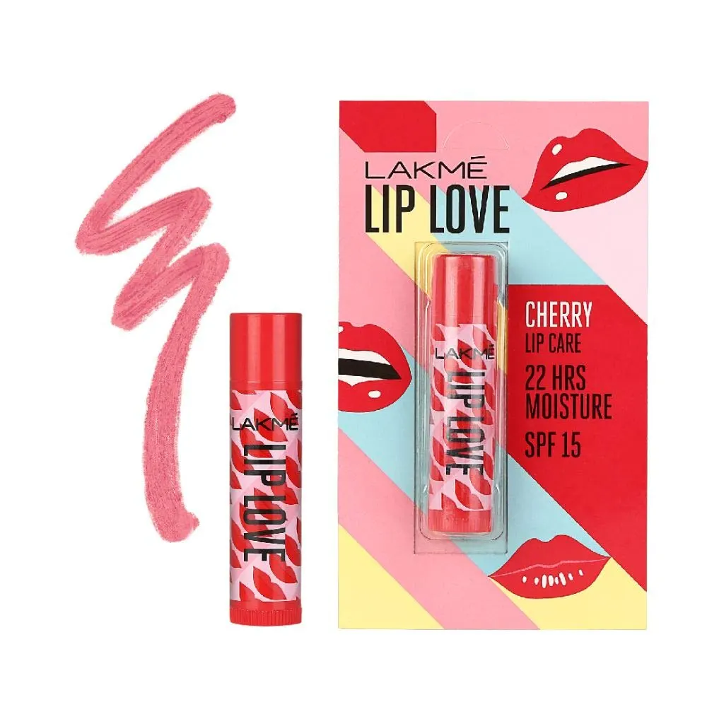 Lakme Lip Love Cherry Lip Care 22Hrs Moisture Spf 15 4.5G