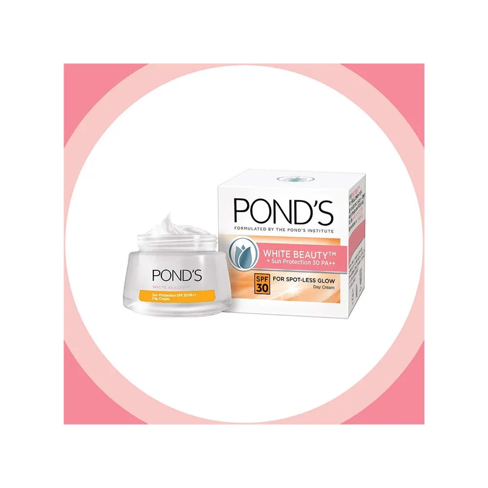 Pond'S White Beauty +Sun Protection Spf 30 Pa++ For Spot-Less Glow Day Cream 50G