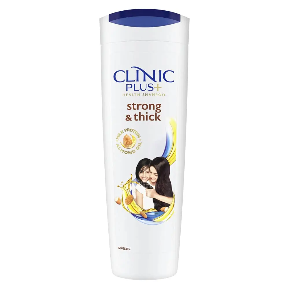 Clinic Plus+ Strong And Thick Milk Protein + Almond Oil Shampoo 340Ml