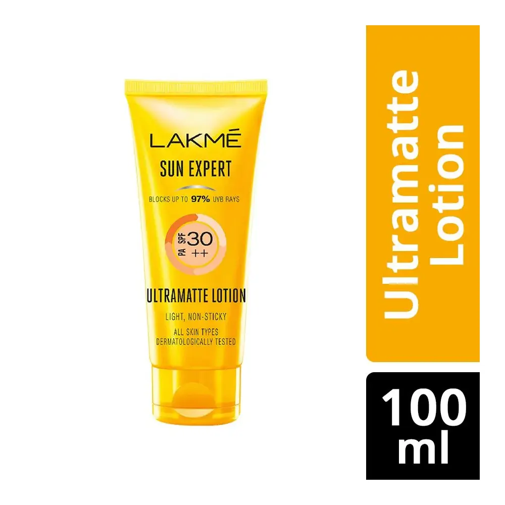 Lakme Sun Expert Ultramatte Lotion Light Non-Sticky All Skin Typesdermatologically 100Ml