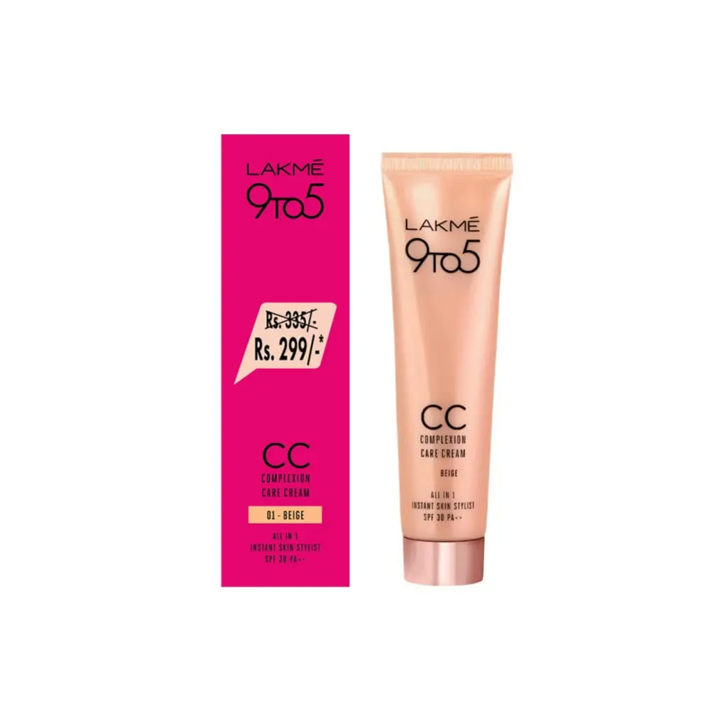 Lakme 9 To 5 Cc Complexion Care Cream 01-Beige 30G