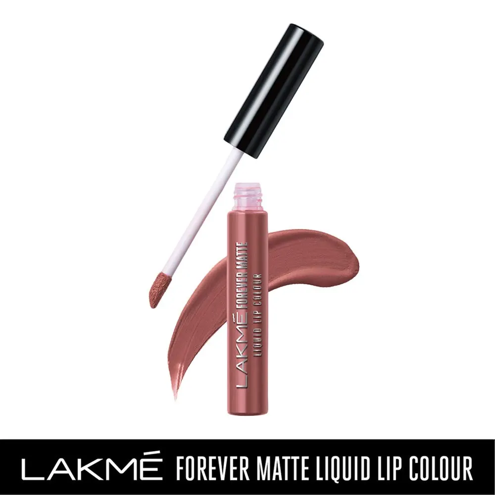 Lakme Forever Matte Liquid Lip Colour 27 Nude Hue 5.6Ml