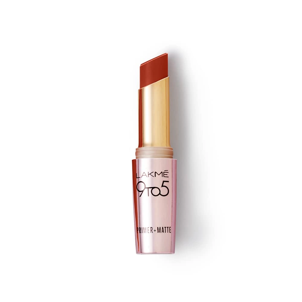 Lakme 9 To 5 Primer + Matte Lipstick Mr3 Red Rust 3.6G