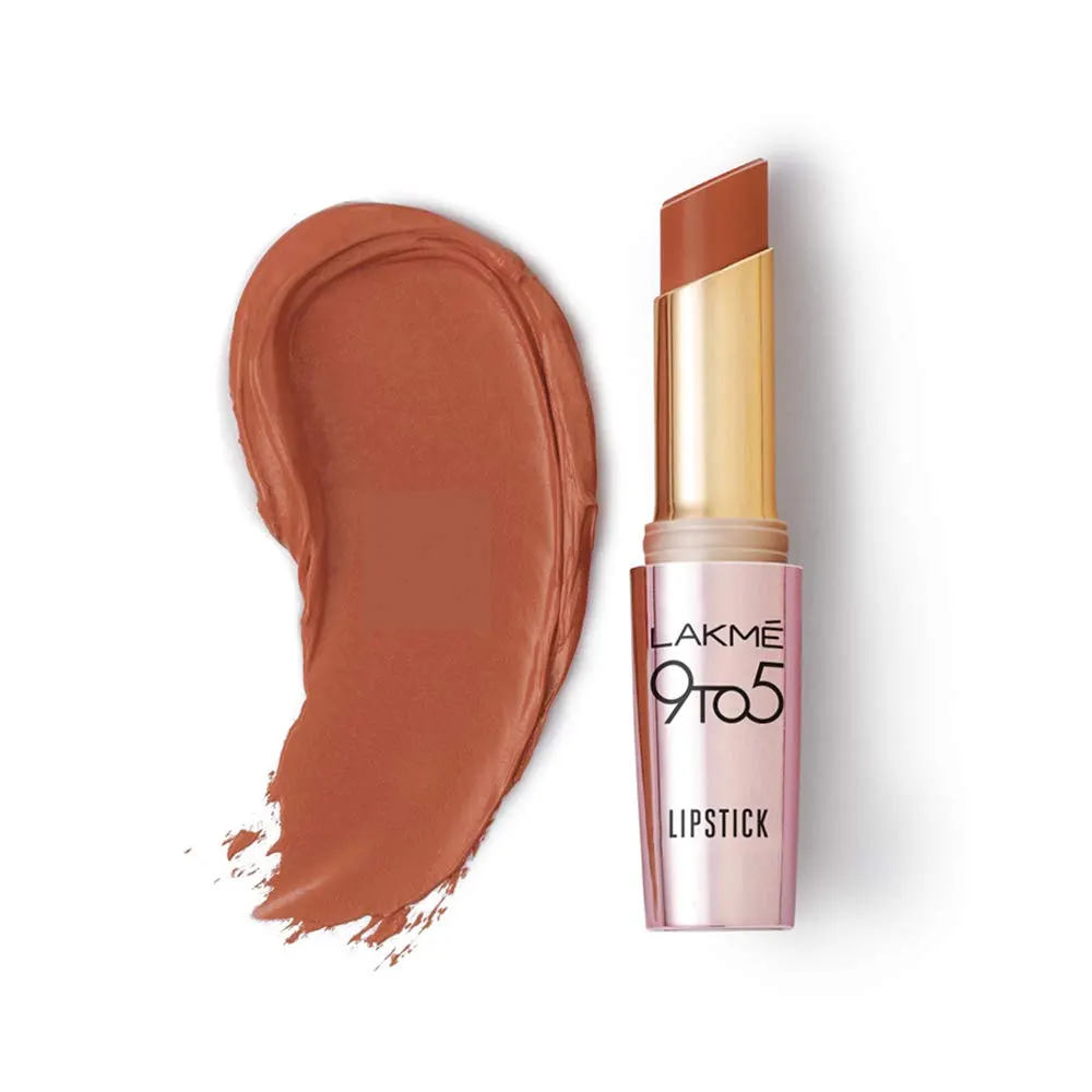 Lakme 9 To 5 Primer + Matte Lipstick Mb2 Caramel Latte 3.6G