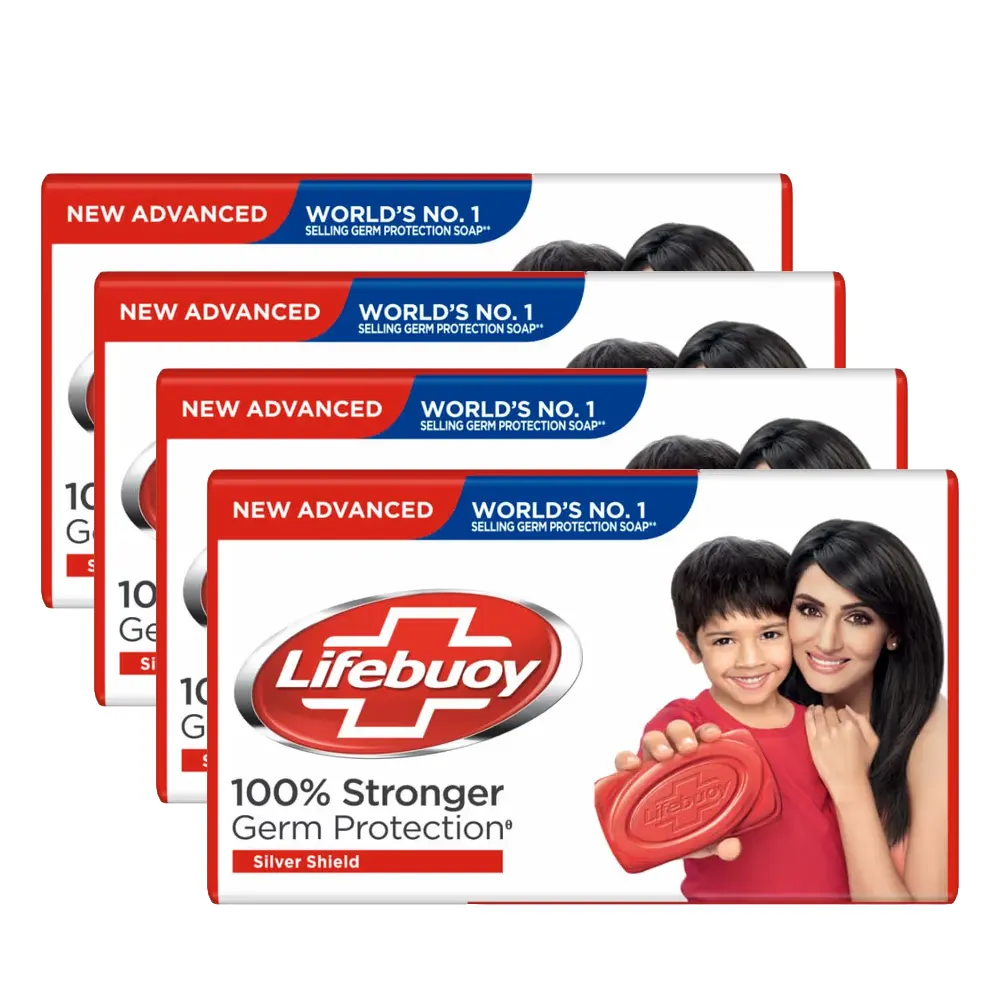 Lifebuoy 100% Stronger Germ Protection Silver Shield 4Ux75G