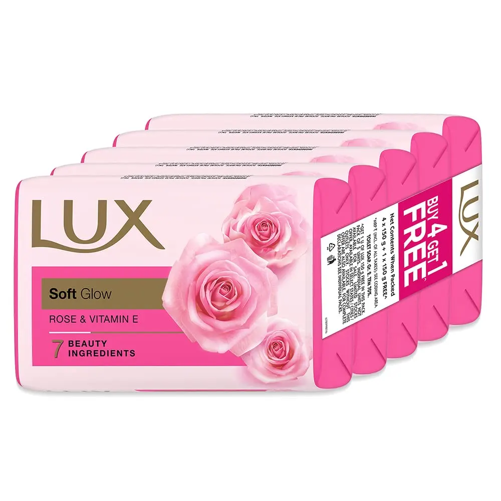 Lux Soft Glow Rose And Vitamin E Buy 4 Get 1 Free