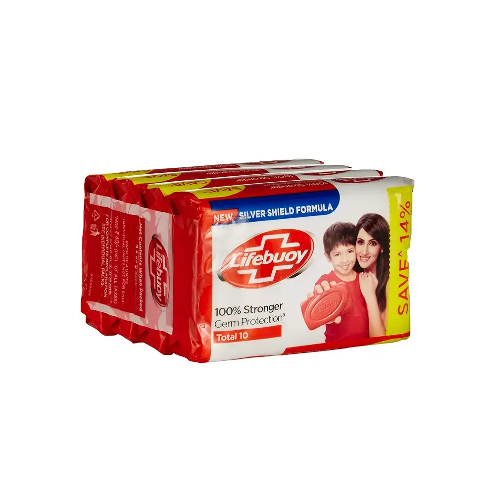 Lifebuoy 100% Stronger Germ Protection Silver Shield 4X58G
