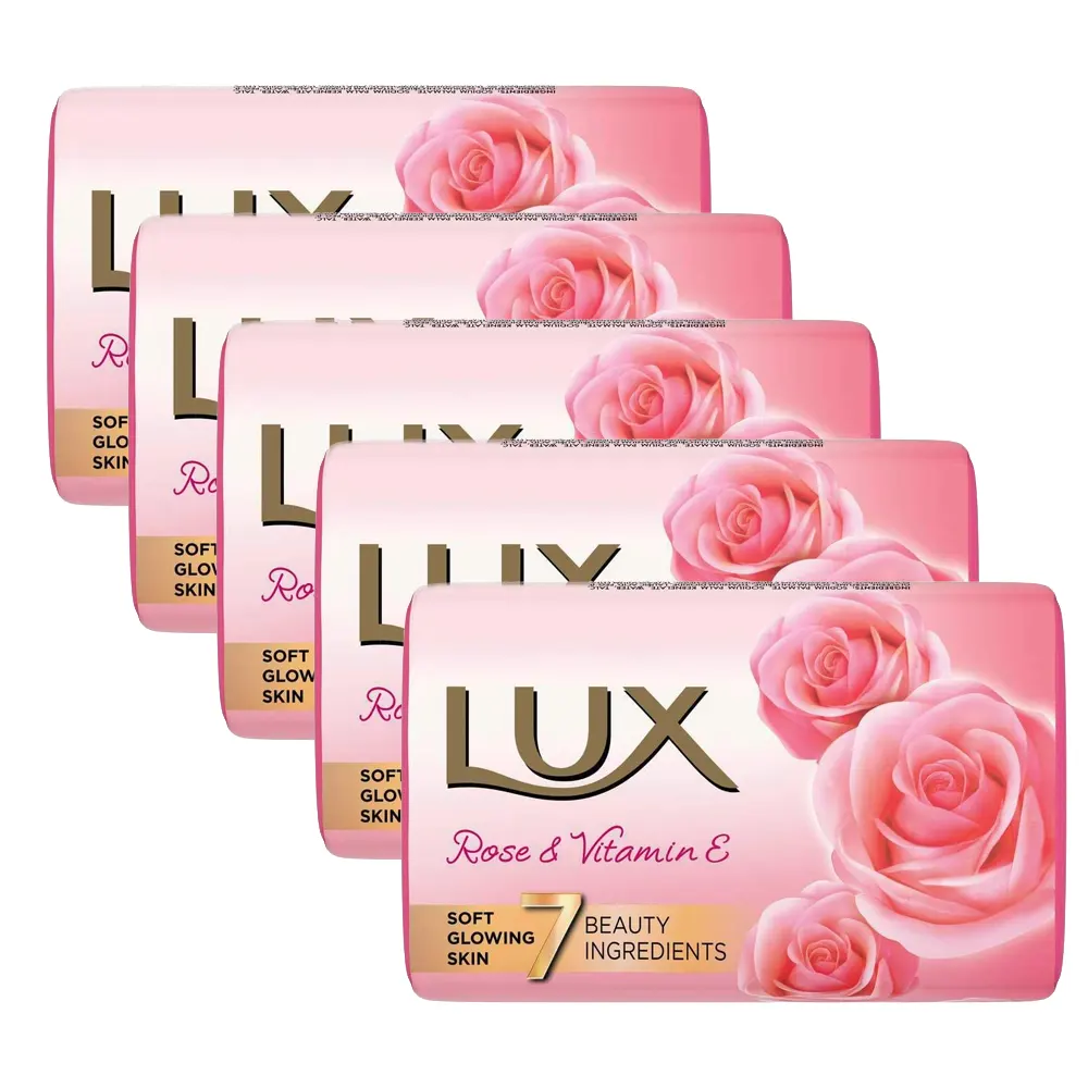 Lux Soft Glow Rose And Vitamin E 7 Beauty Ingredients 5U X 100G