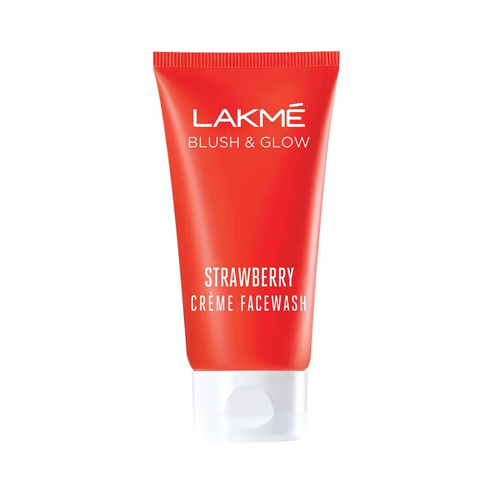 Lakme Blush And Glow Strawberry Creme Facewash 50G
