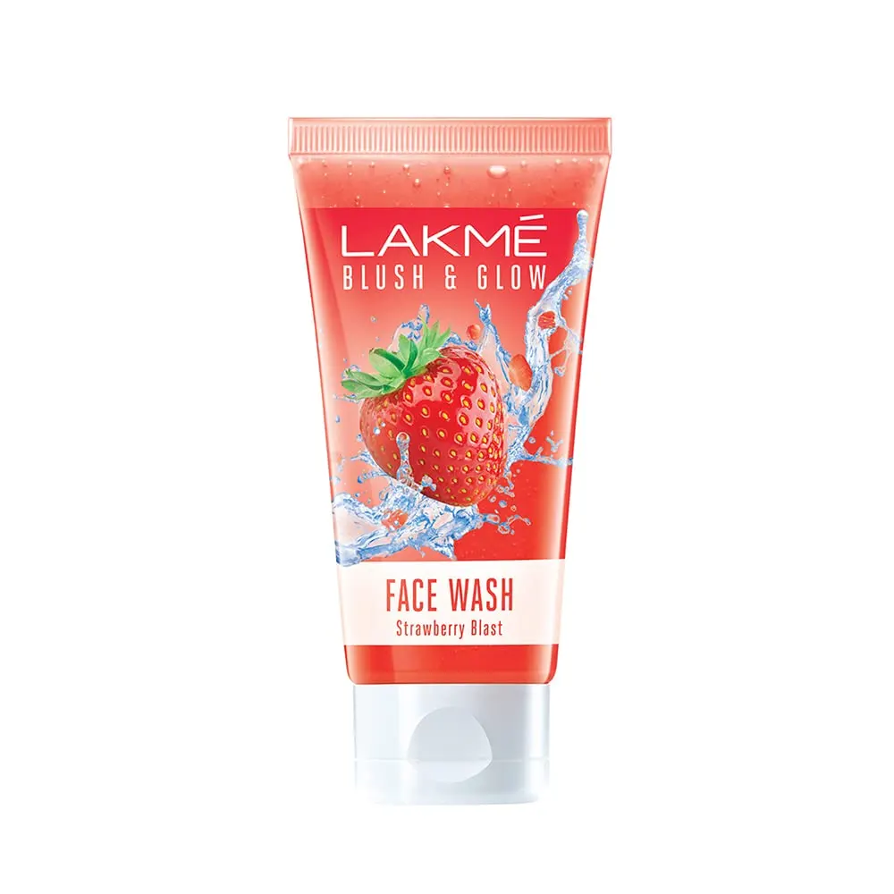 Lakme Blush And Glow Face Wash Strawberry Blast New 50G