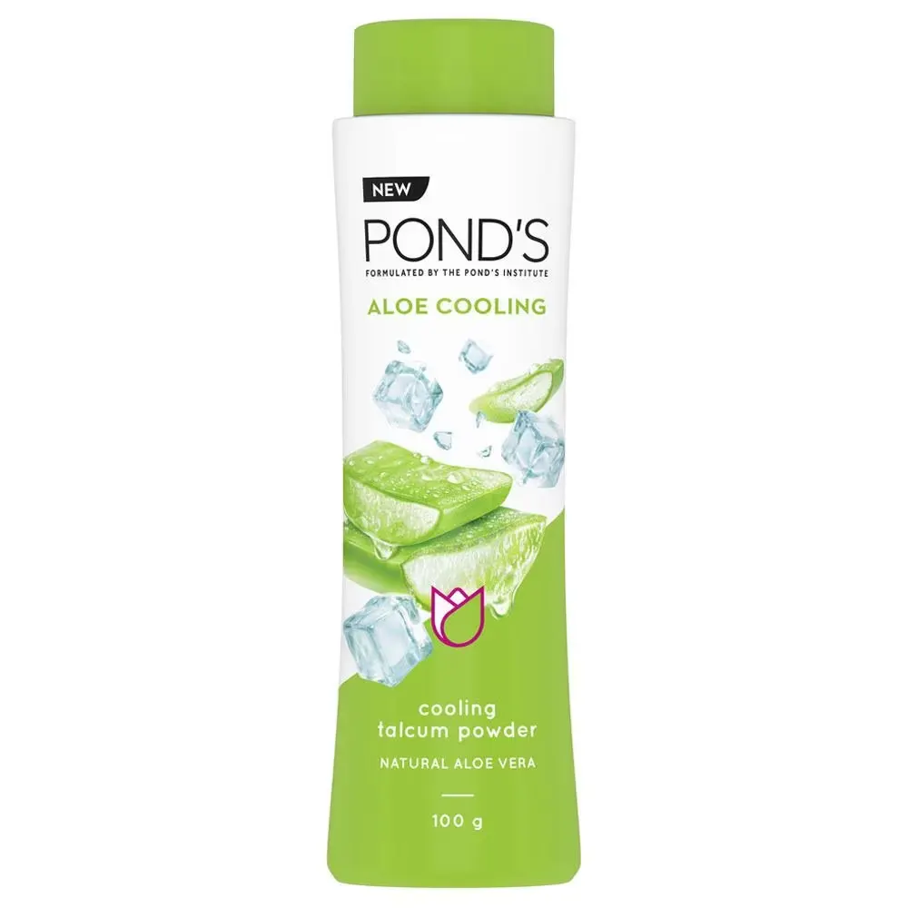 Pond'S Aloe Cooling Talcum Powder Natural Aloe Vera 100G