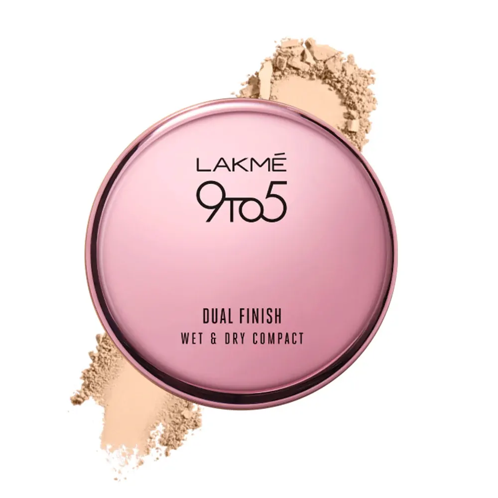 Lakme 9 To 5 Dual Finish Wet & Dry Compact 10 Ivory 9G