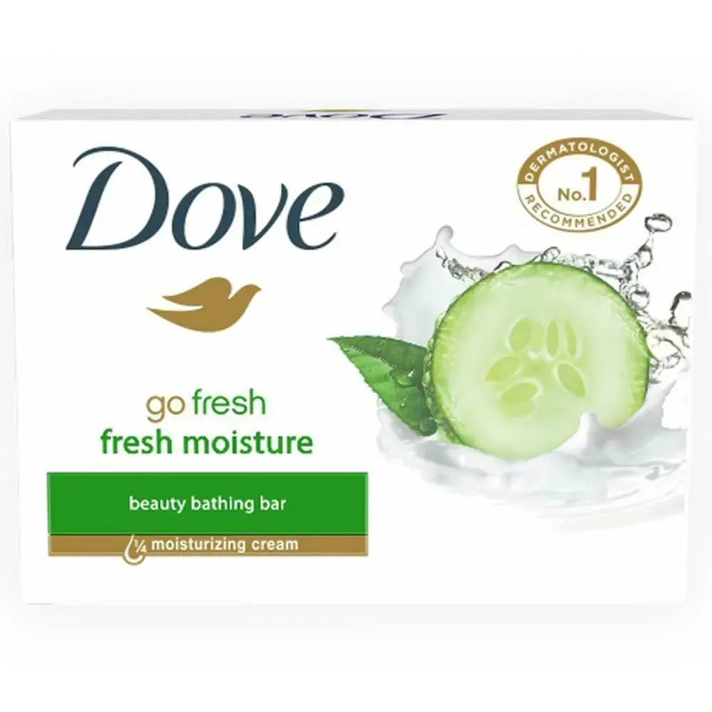 Dove Fresh Moisture Beauty Bathing Bar Cucumber & Green Tea Scent 5U X 75Gg