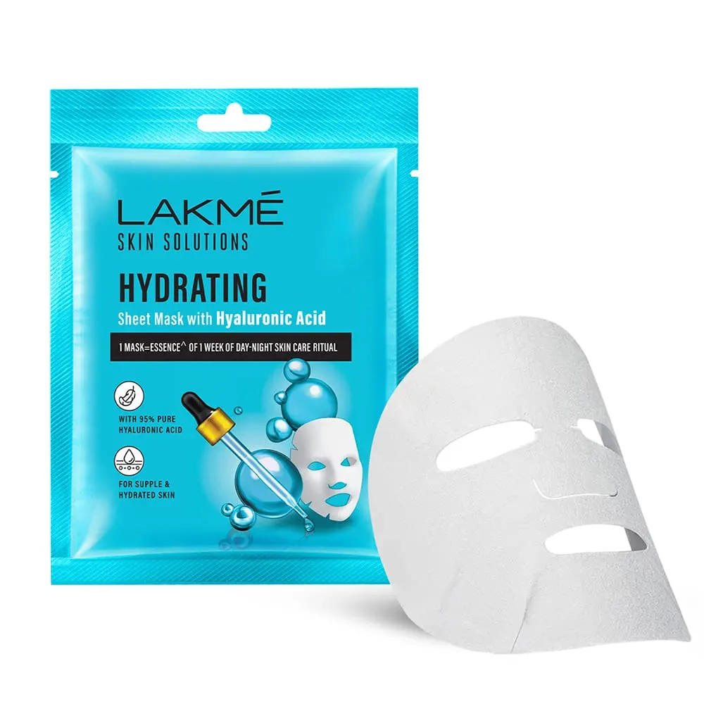 Lakme Skin Solutions Hydrating Sheet Mask With Hyaluronic Acid 25Ml