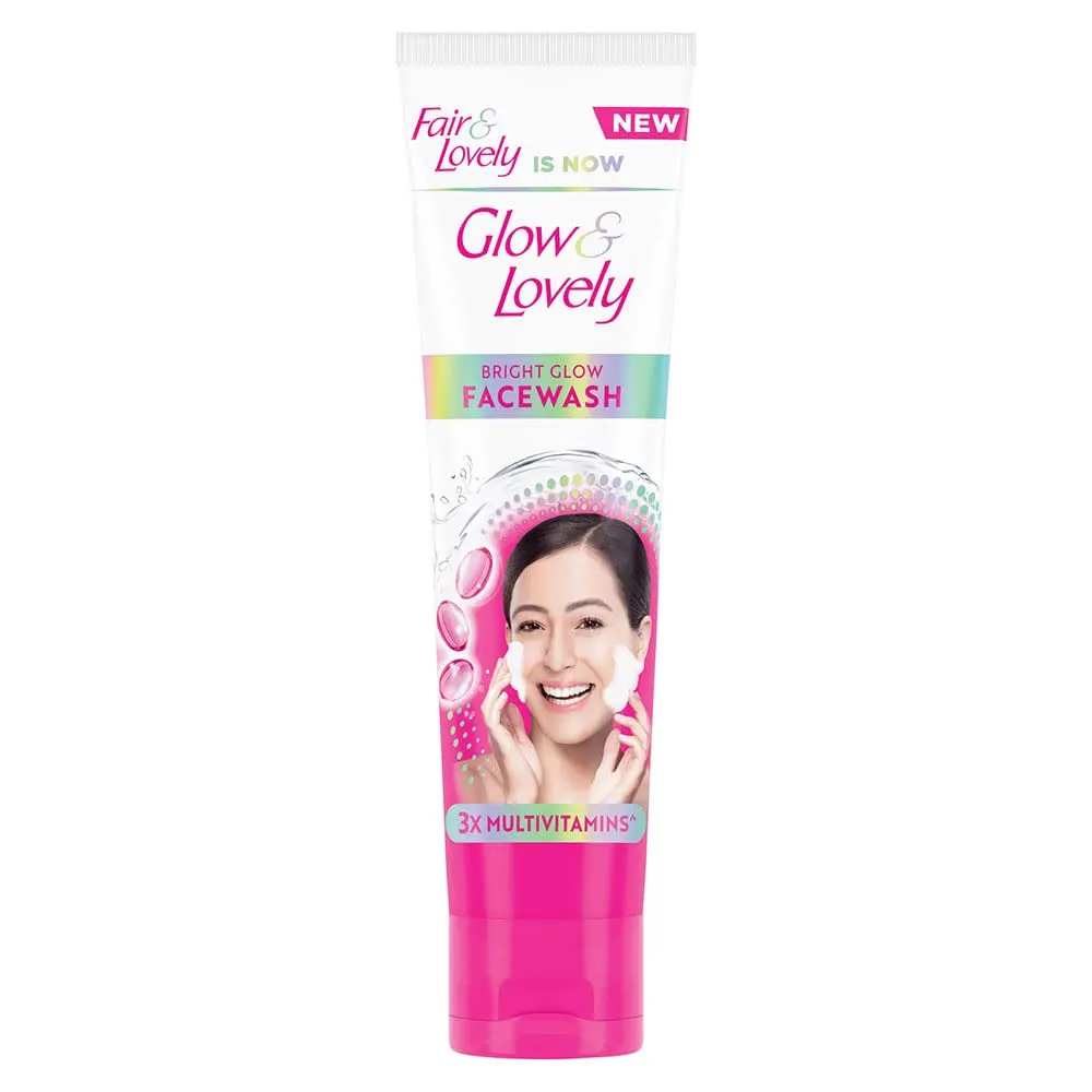 Fair & Lovely Is Now Glow & Lovely Bright Glow Facewash 3X Multivitamins 50G