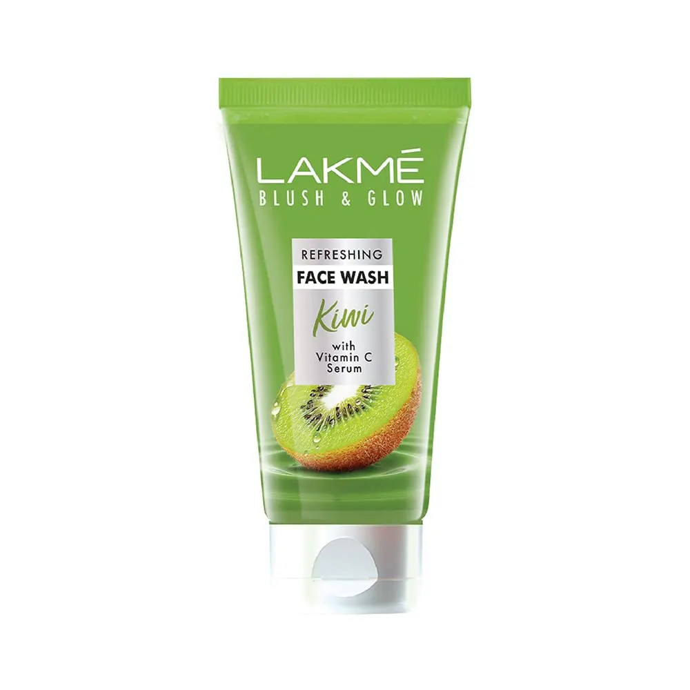 Lakme Blush & Glow Refreshing Kiwi Face Wash With Vitamin C Serum 150G