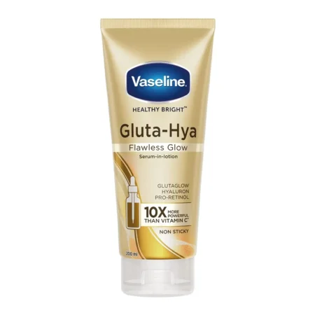 Vaseline Gluta-Hya Flawless Glow Serum-In-Lotion Glutaglow Hyaluron Pro-Retinol 10X More Powerfull Than Vitamin C Non Sticky 200Ml